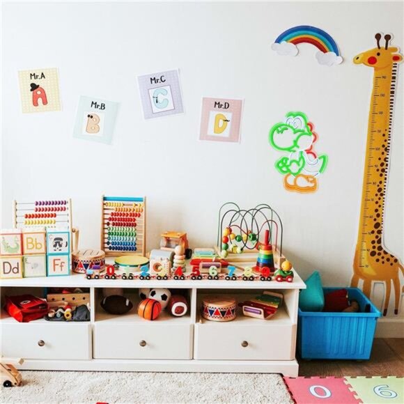 Yoshi Mario World LED Neon Sign Game Room Light Bedroom Gamer Vintage Style NEW - Picture 3 of 6